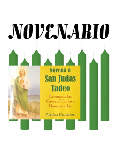 Velas novenario San Judas Tadeo