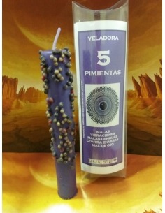 Veladora 5 pimientas 2
